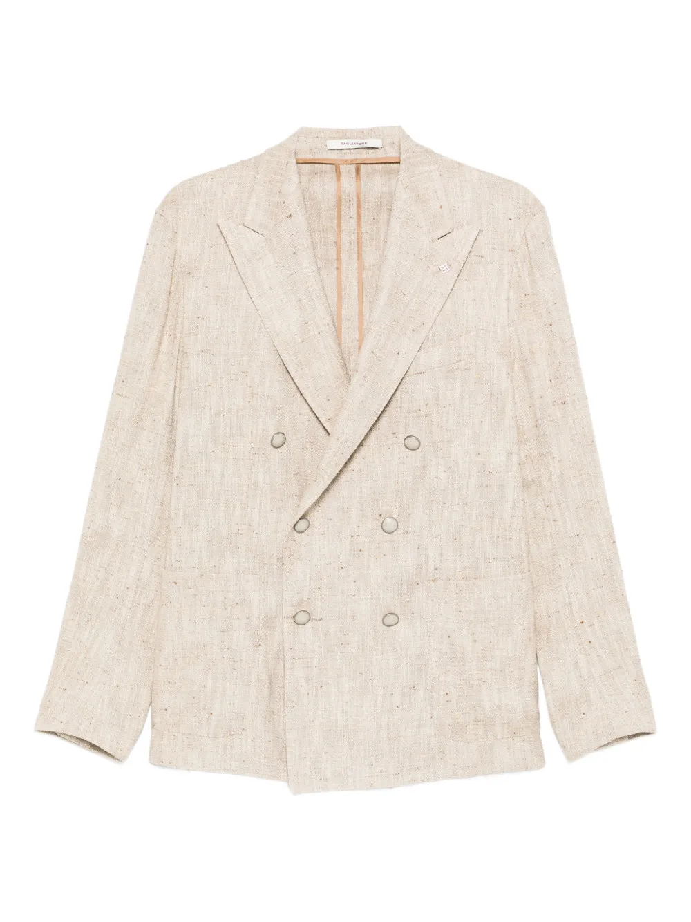 

Двубортный пиджак с заостренными лацканами Tagliatore, бежевый