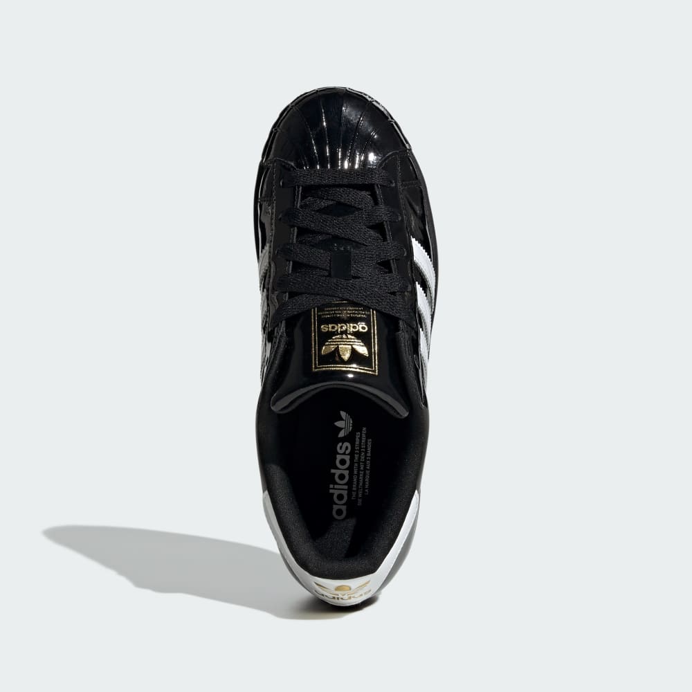 Кроссовки Adidas Superstar II Shoes, цвет Core Black/Cloud White/Gold Metallic — фото 2