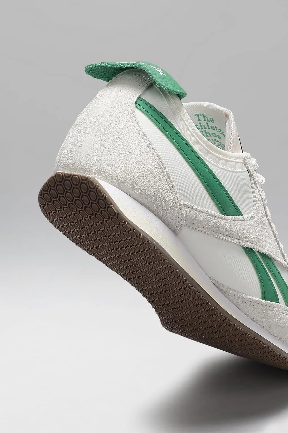 Кроссовки Reebok Unisex R400, Chalk Chalk Glen Green — фото 3