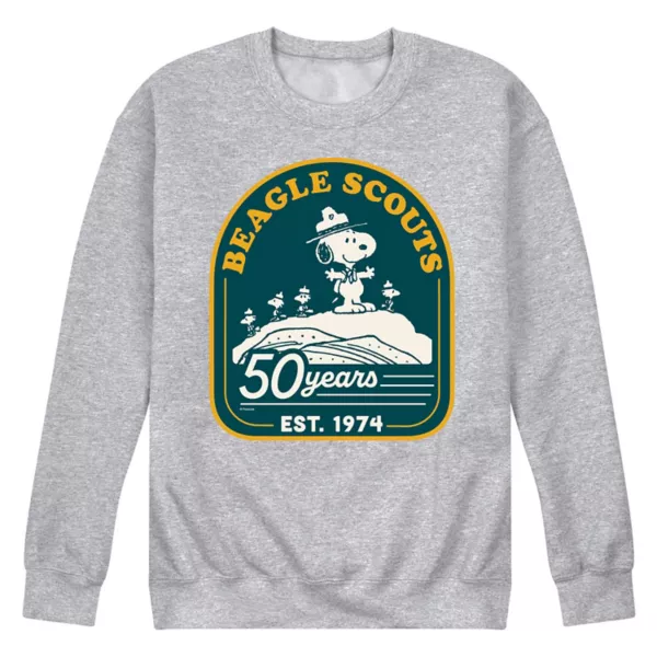 

Мужская флисовая толстовка Peanuts Beagle Scout Mountain Top Licensed Character, серый