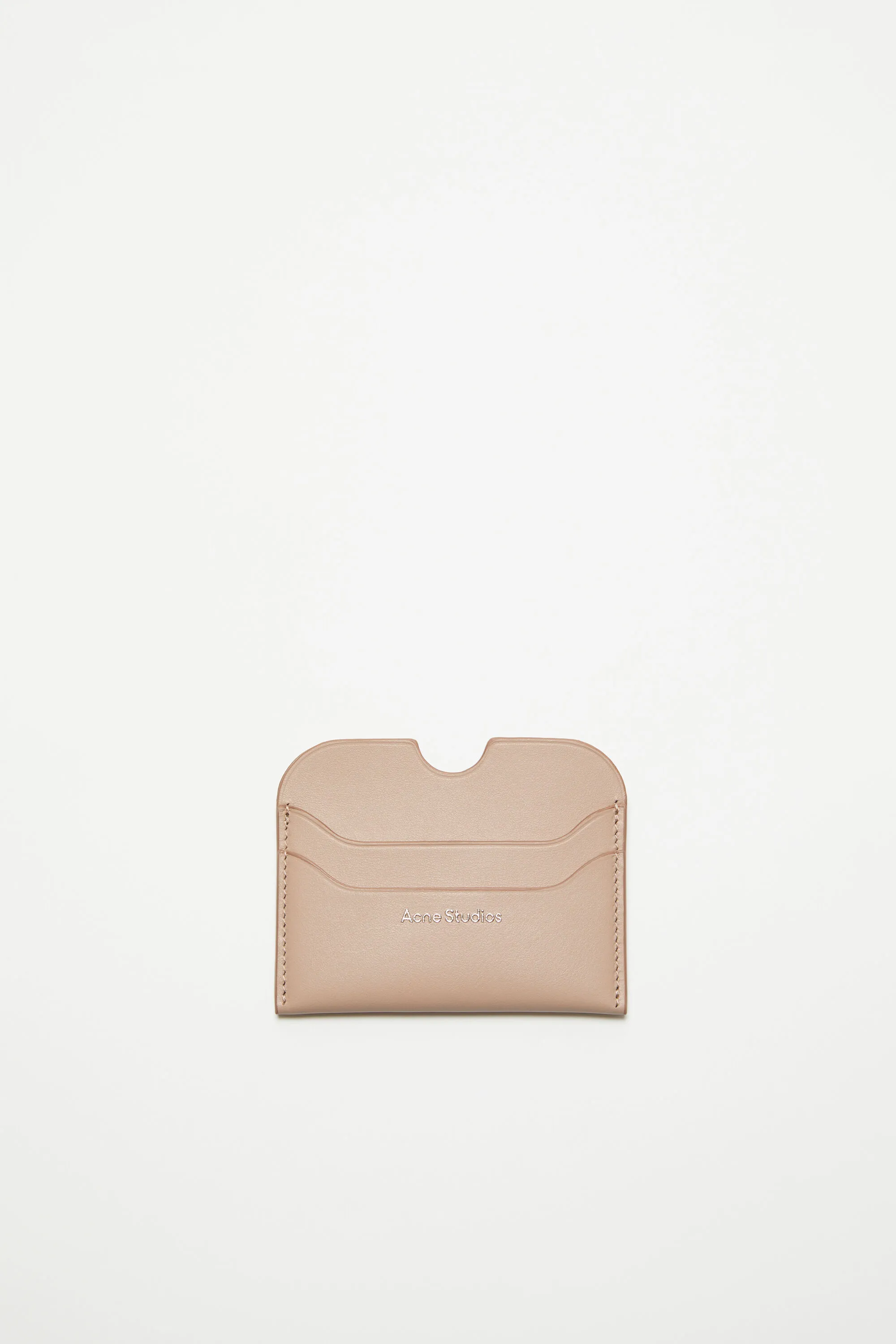 

Кожаный держатель для карт Acne Studios, Taupe beige