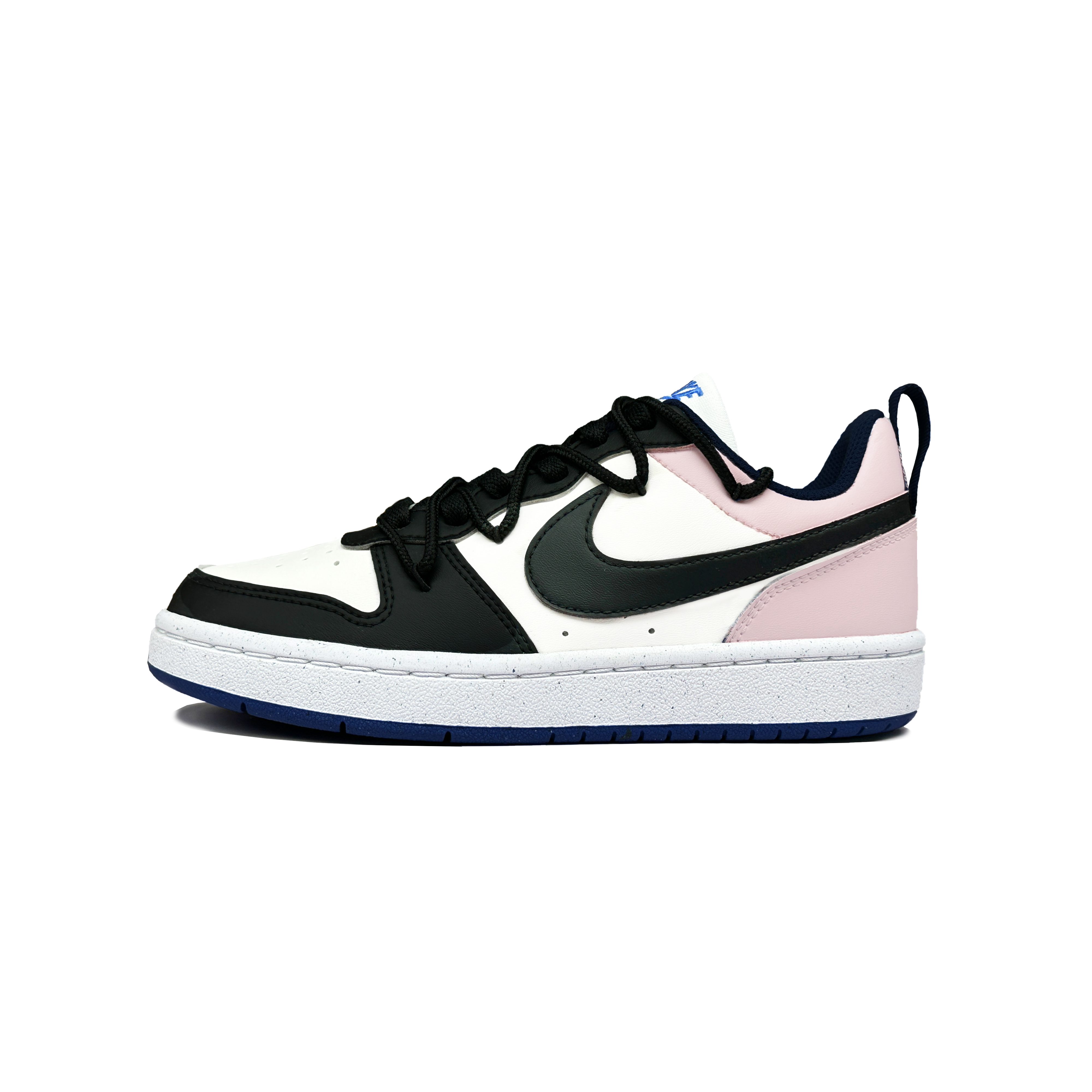 

Nike Детские кроссовки для скейтбординга Court Borough Low Recraft Breathable, черные, розовые, для подростков