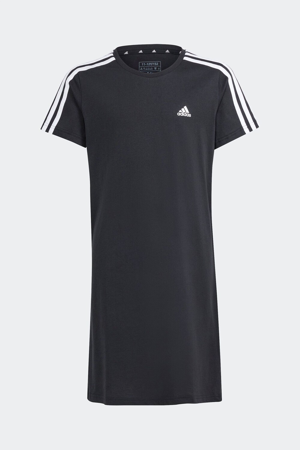 

Основы спортивной одежды Платье в 3 полоски Adidas, черный