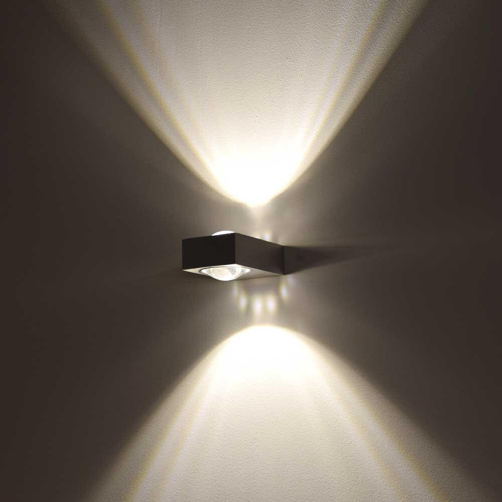 

Светодиодная настенная лампа s.luce, 12x8x4 см, черный