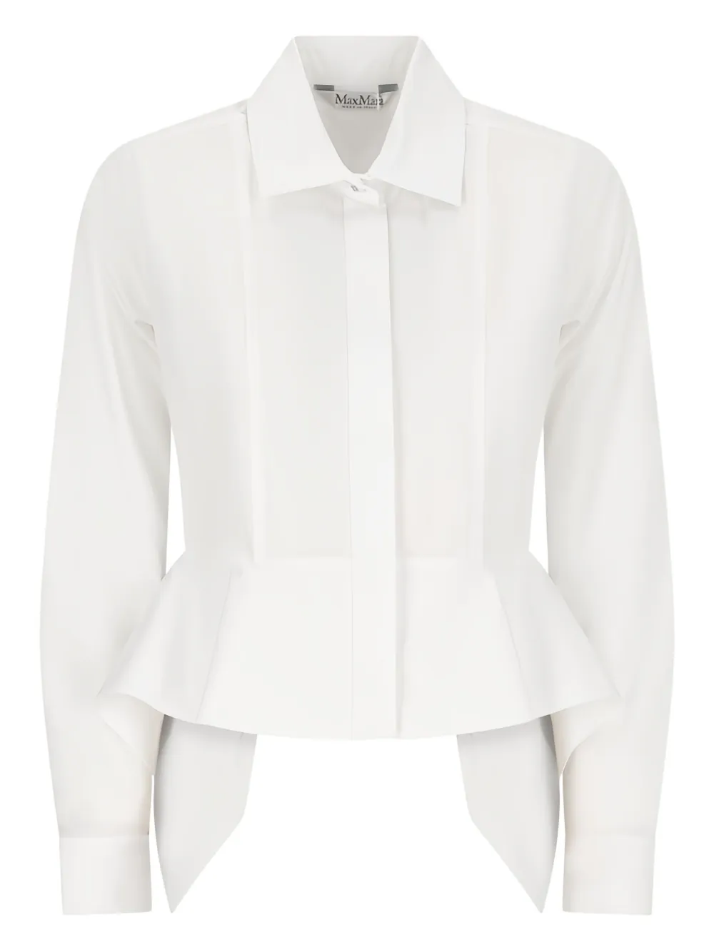 

Рубашка с баской MAX MARA, белый