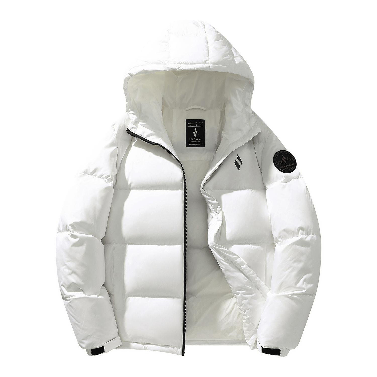 

Skechers Куртка пуховая унисекс серии Ячжуан цинково-желтая, Bright White