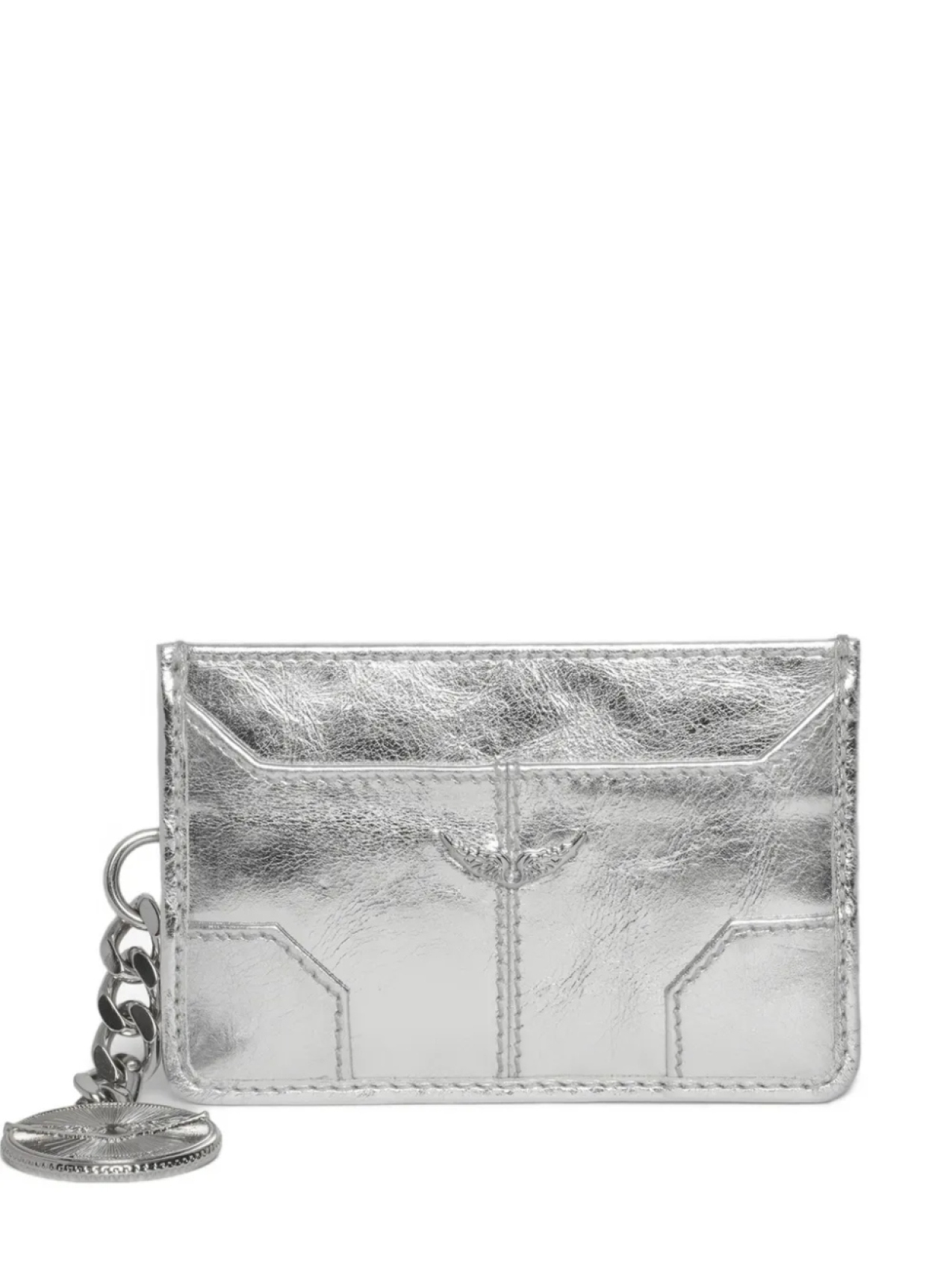 

Солнечный металлический кошелек Zadig&Voltaire, серебряный