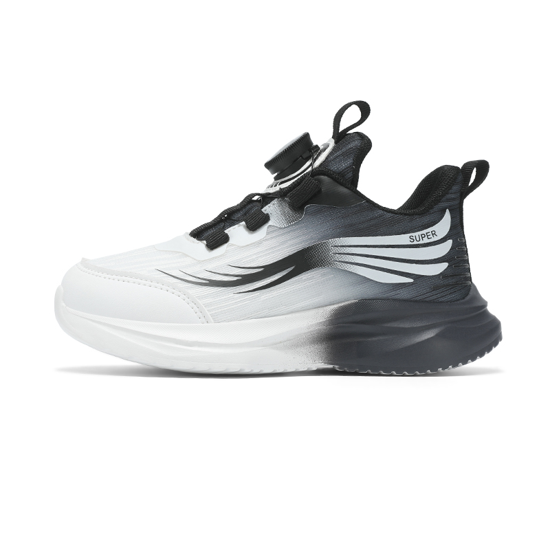 

Детские кроссовки с низким верхом, устойчивые к истиранию, с отскоком, дышащие, легкие, с амортизацией JIAFEIMAO, черный/белый