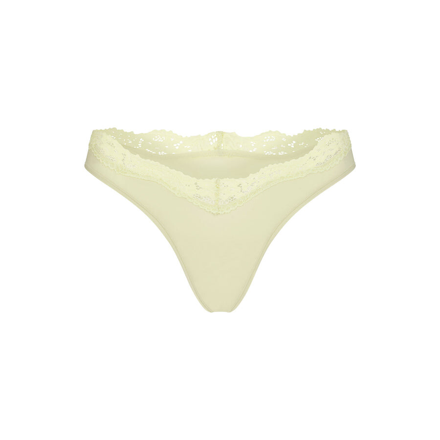 

Стринги с окучиванием SKIMS Fits Everybody Lace, цвет Sage