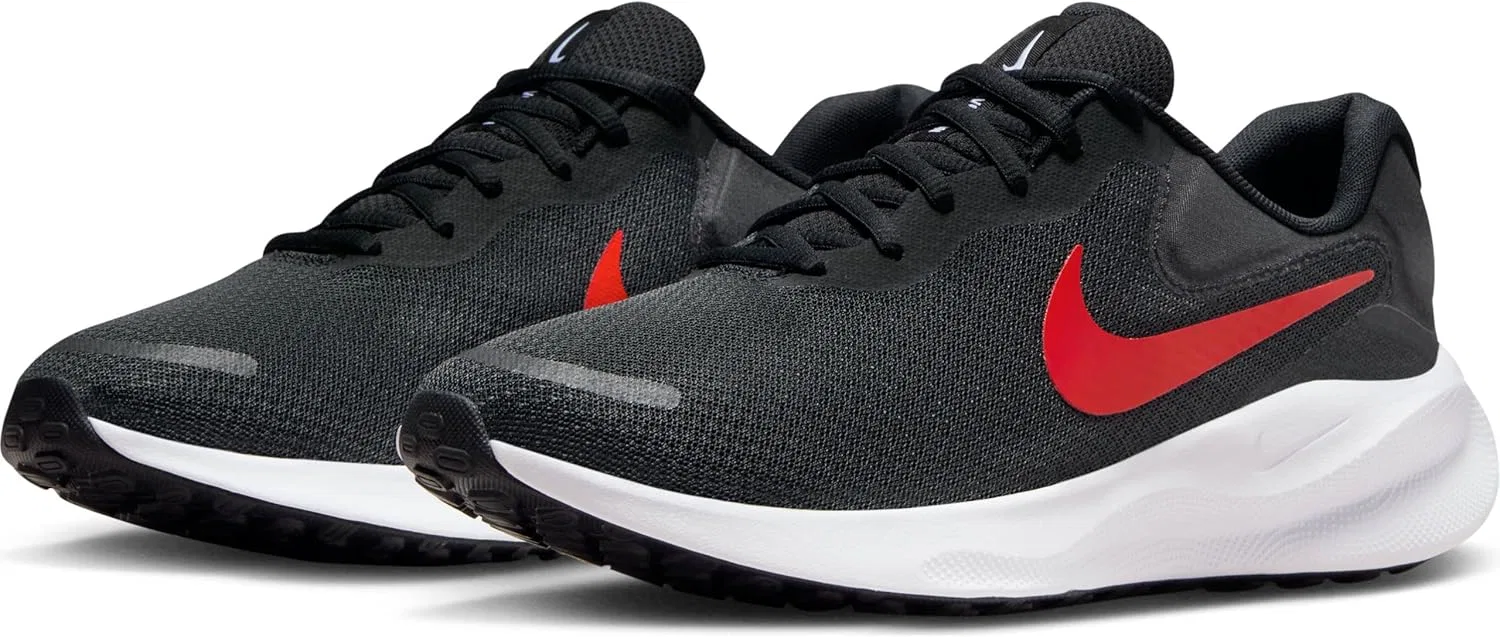 Мужские кроссовки Nike Revolution 7 Road RS, Black University Red White — фото 2