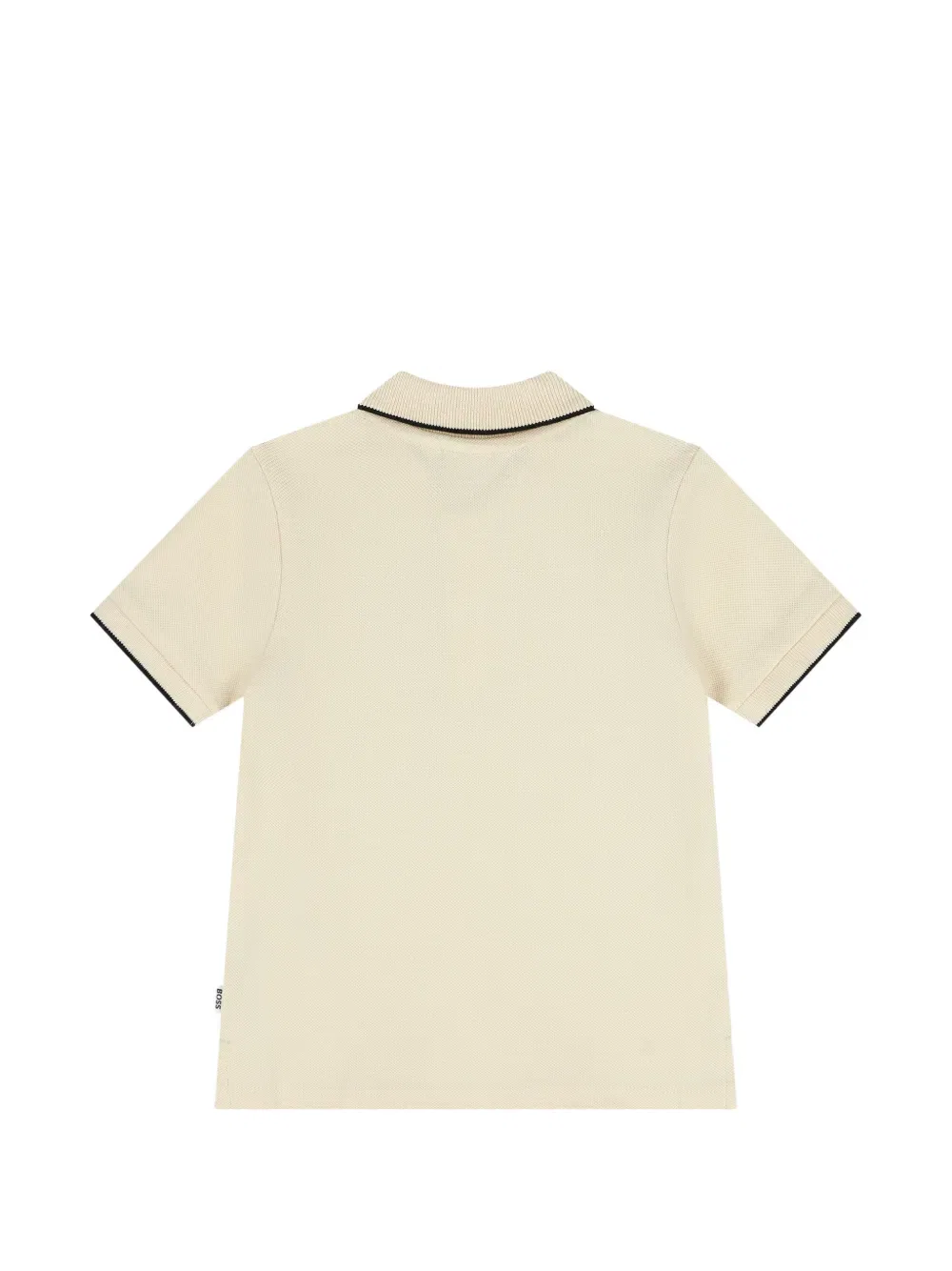 Рубашка-поло с контрастной отделкой Boss Kidswear, нейтральный — фото 2