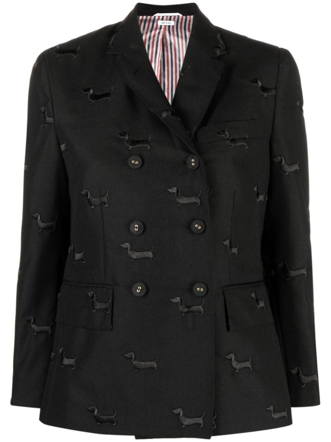

Thom Browne однобортный блейзер строгого кроя, черный