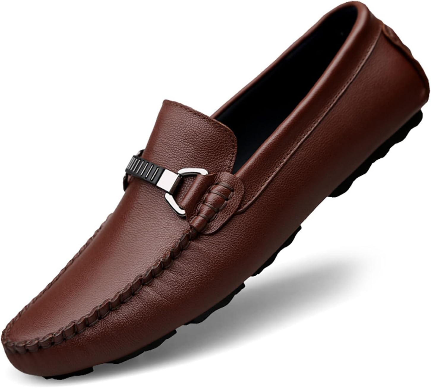 

Мужские лоферы Abborora, повседневные туфли-слипоны, кожаные пенни-лоферы, модные мужские лоферы, коричневый