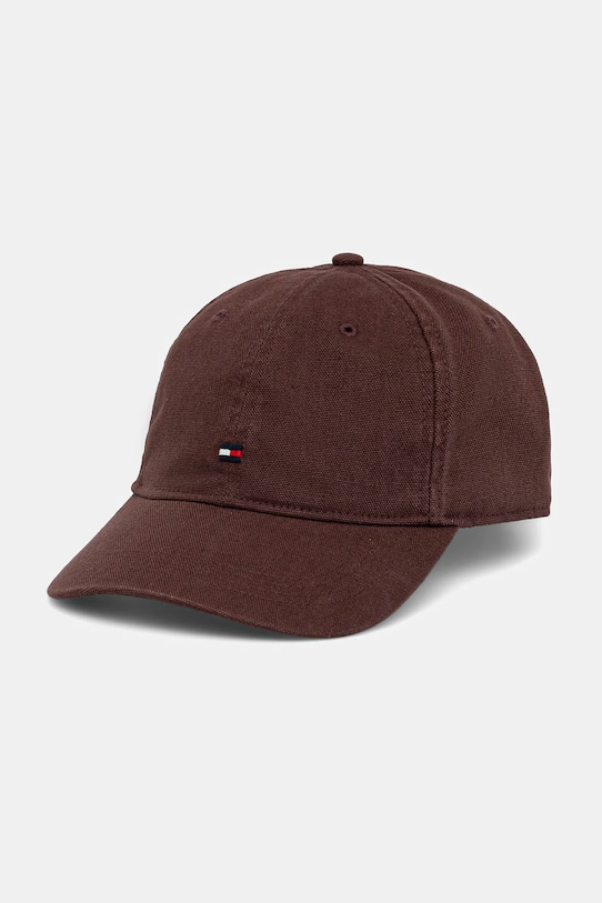 

Хлопковая кепка с козырьком Tommy Hilfiger, коричневый