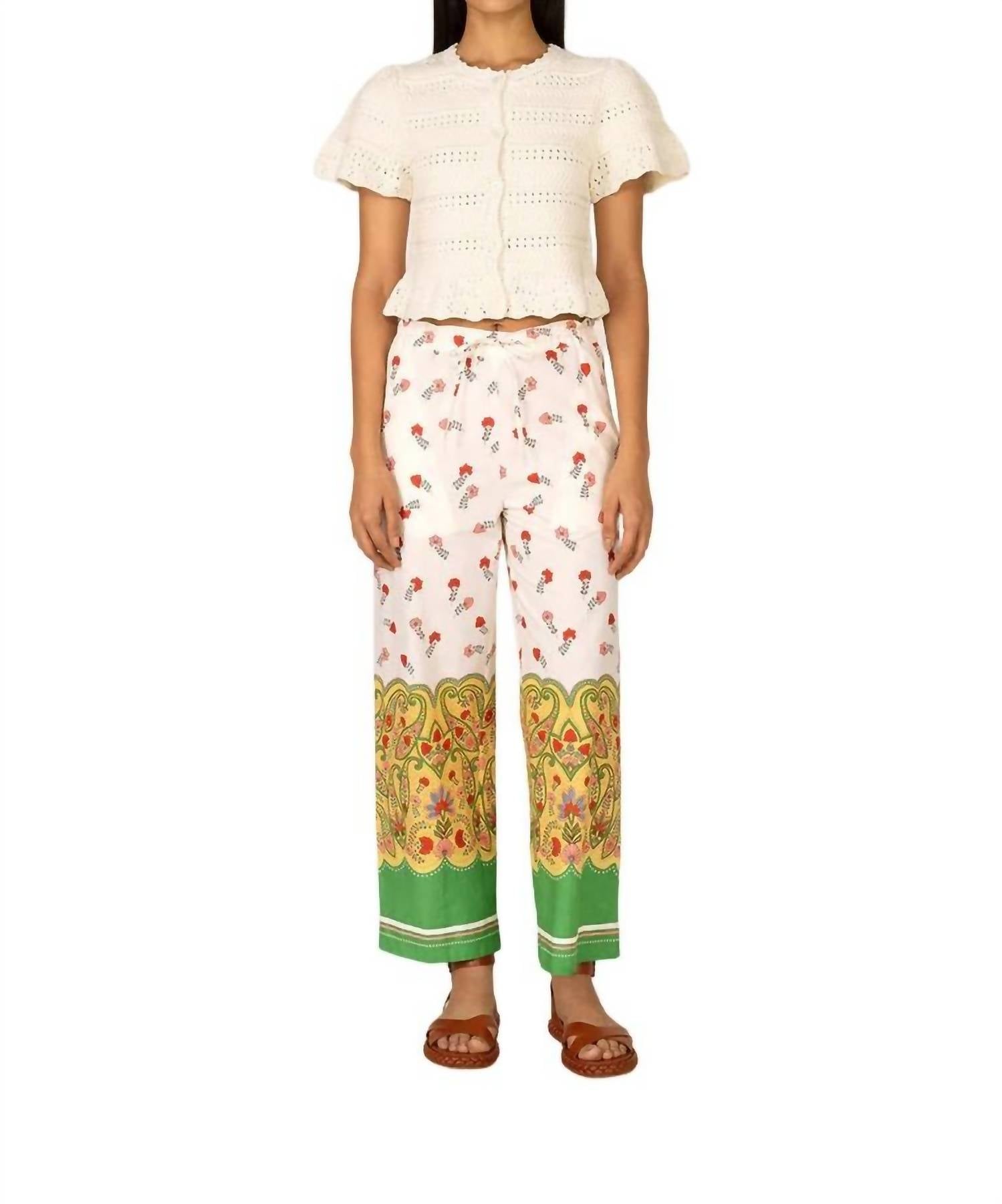 

Брюки женские BANJANAN, цвет paisley ming