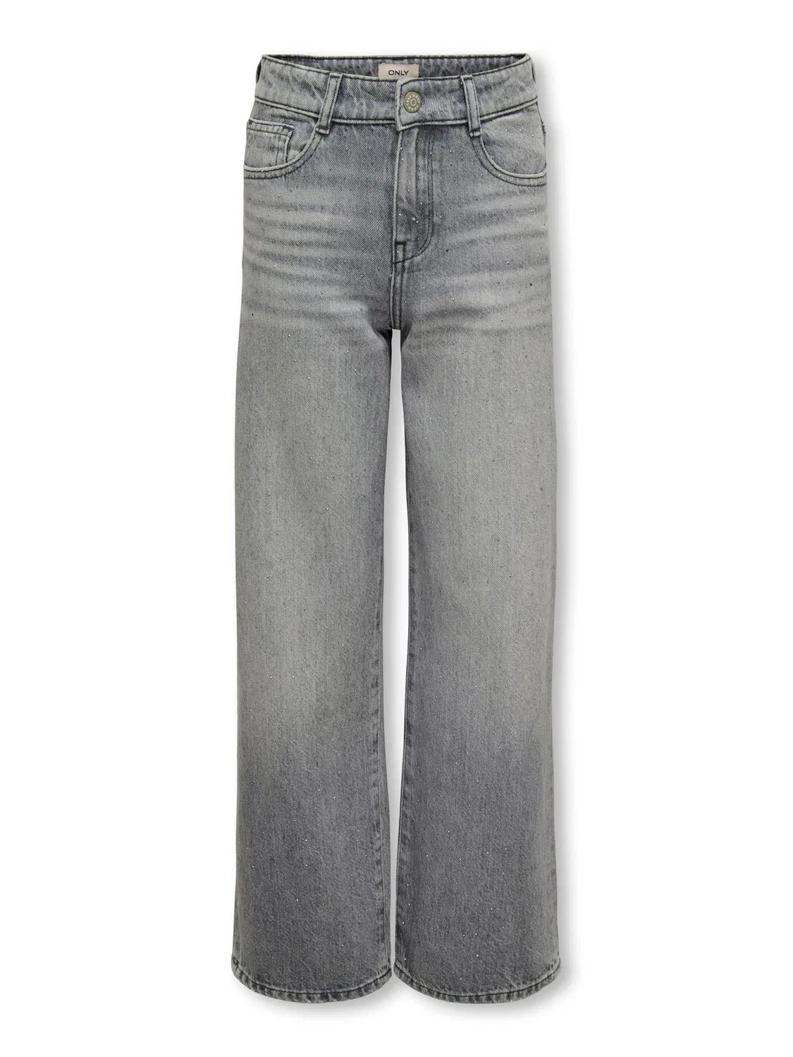 Джинсы с широкой штаниной, KIDS ONLY, medium grey denim