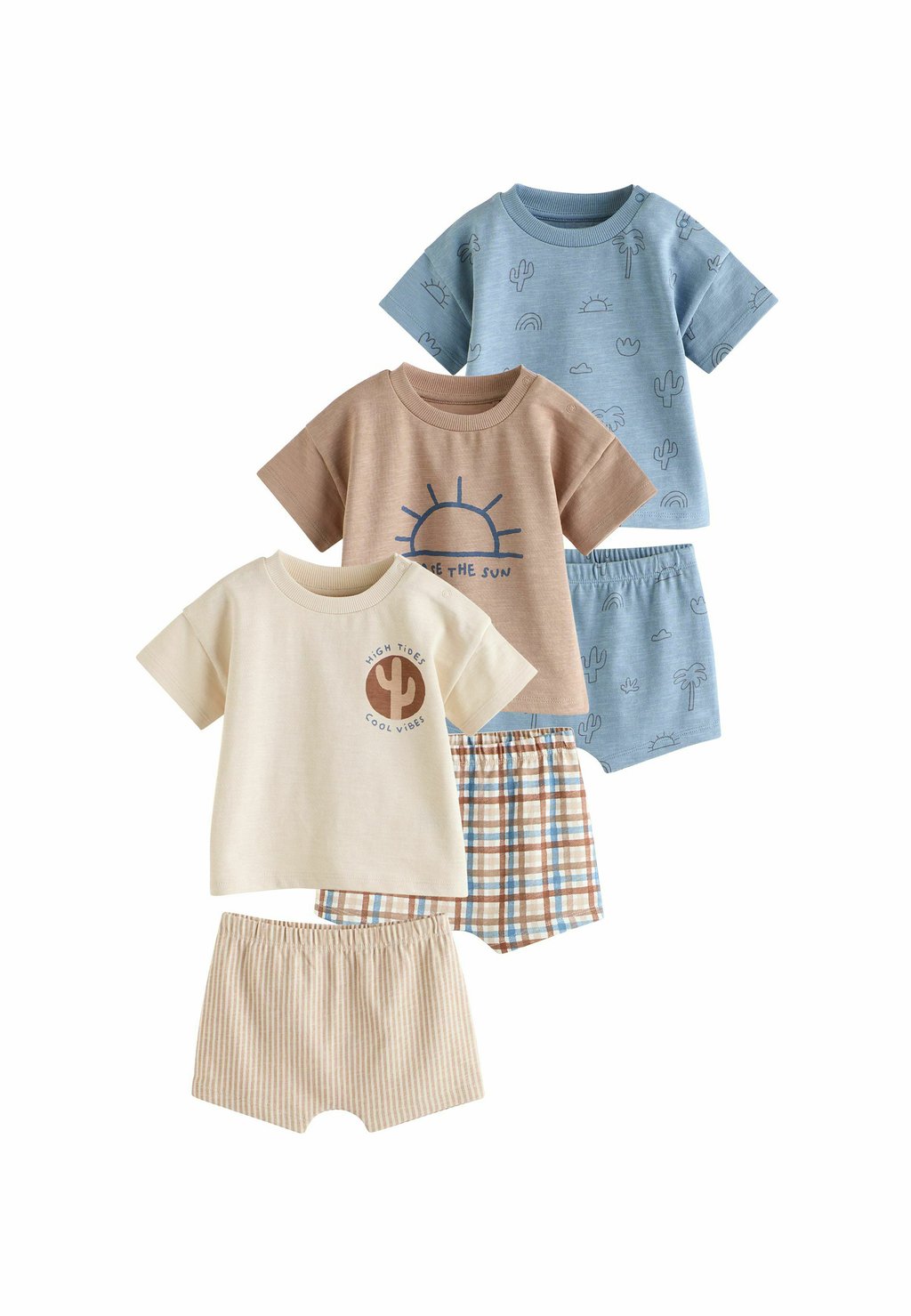 

Футболка с принтом SET 3 PACK Next, синий