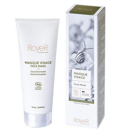 

RoyeR Cosmetique Snail Mask 30% свежий органический муцин улитки с подсолнечным маслом, маслом ши и витамином Е, 2,53 унции