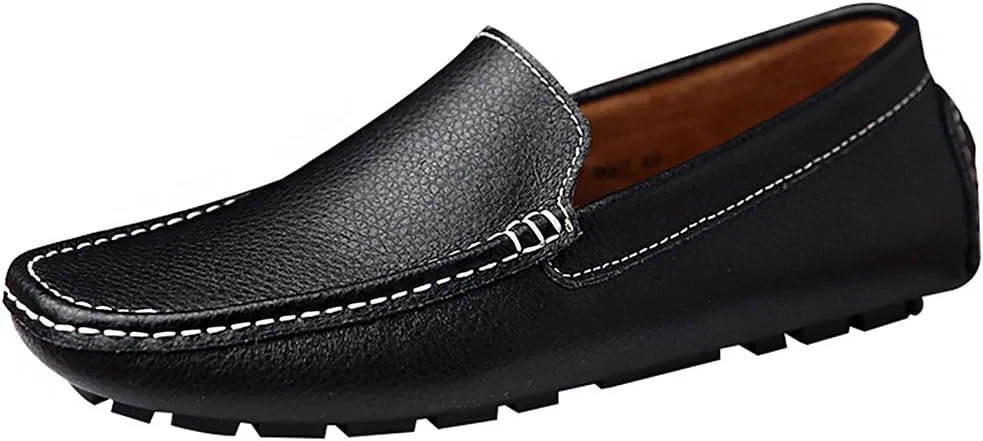 Лоферы мужские искусственная кожа ANUFER, Black