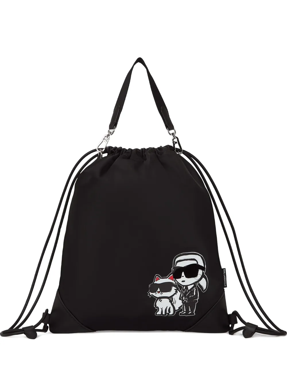 

Рюкзак Ikon Duo KARL LAGERFELD, черный