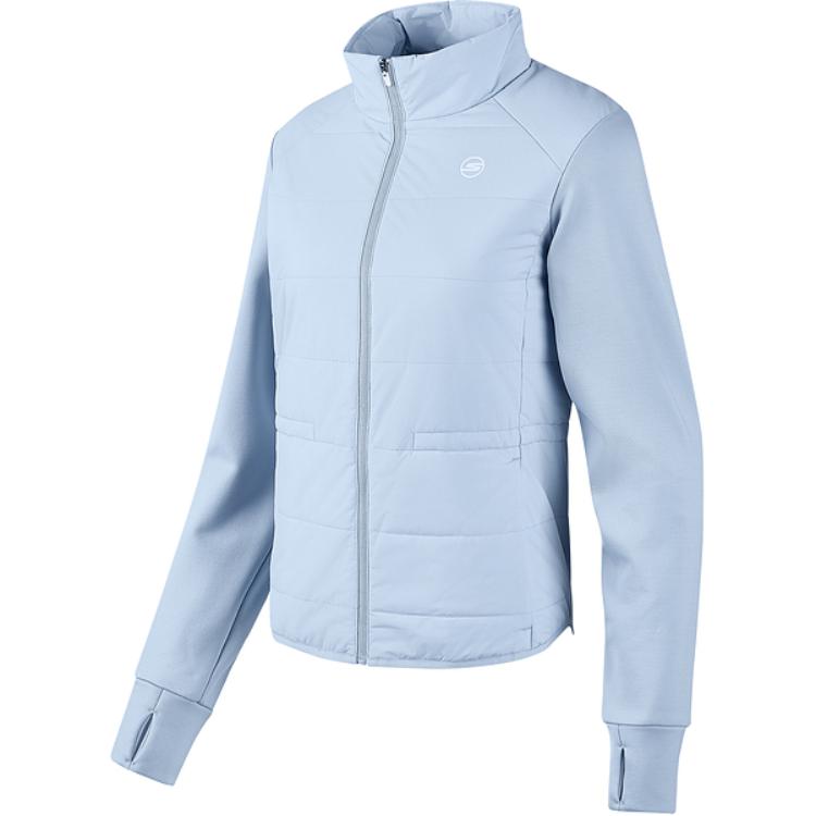 

Куртка пуховик женская светло-серый голубой Skechers, Light Gray Blue/02K5