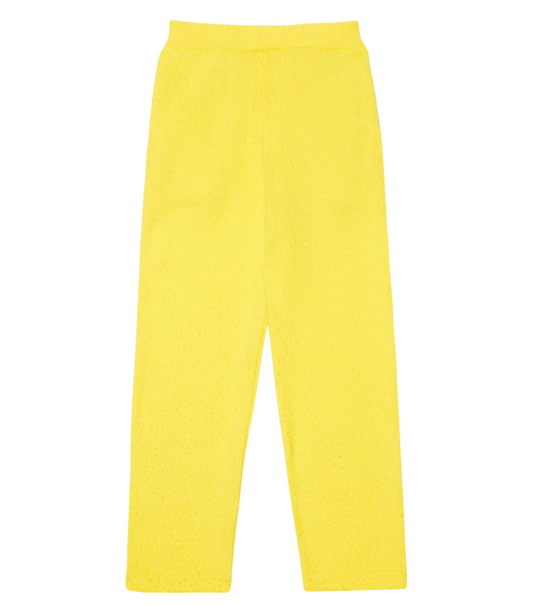 Брюки Bugsy из шерсти и кашемира The Row Kids, Lemon Yellow — фото 4