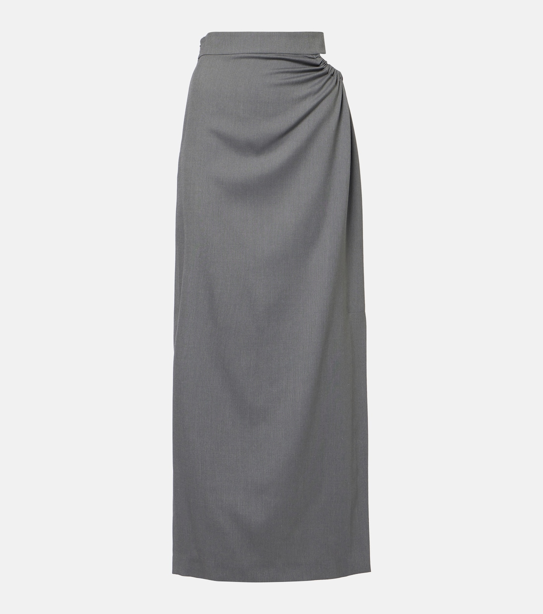 

Юбка макси из шерсти и шелка Max Mara, Light Grey