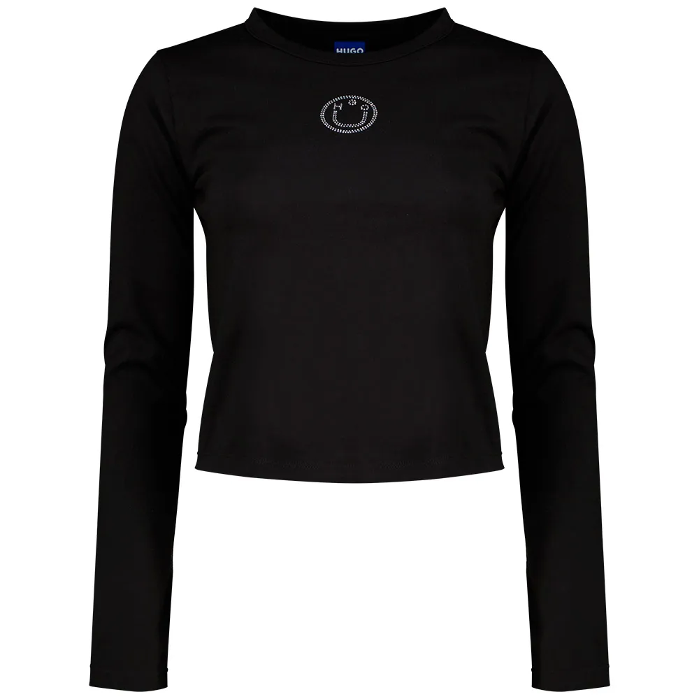 

HUGO Daliriee 10272901 СИНЯЯ футболка, черный