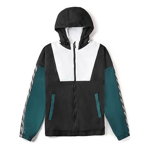 

Куртка Vans Sports Hooded Jacket Couple Style Black Green Black-Green VN0A4MLABLK, зеленый