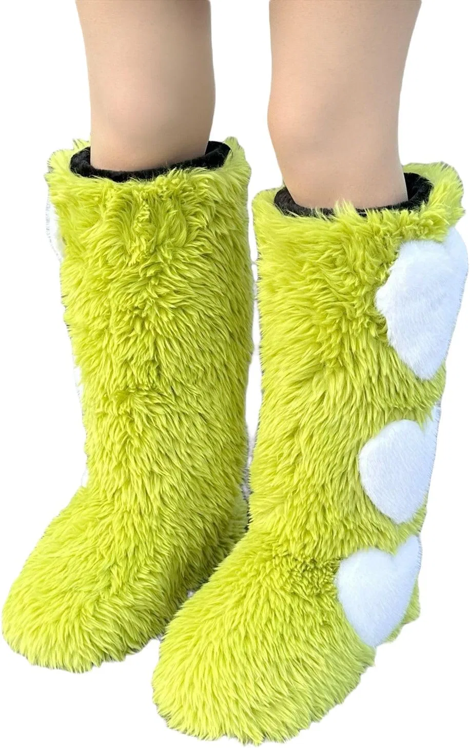 Ботинки Generisch 2025 Winterliche Kunstlederstiefel, mittelhoch, warm isoliert, ideal zum Wandern für Komfort Stil bei kaltem Wetter, Grün