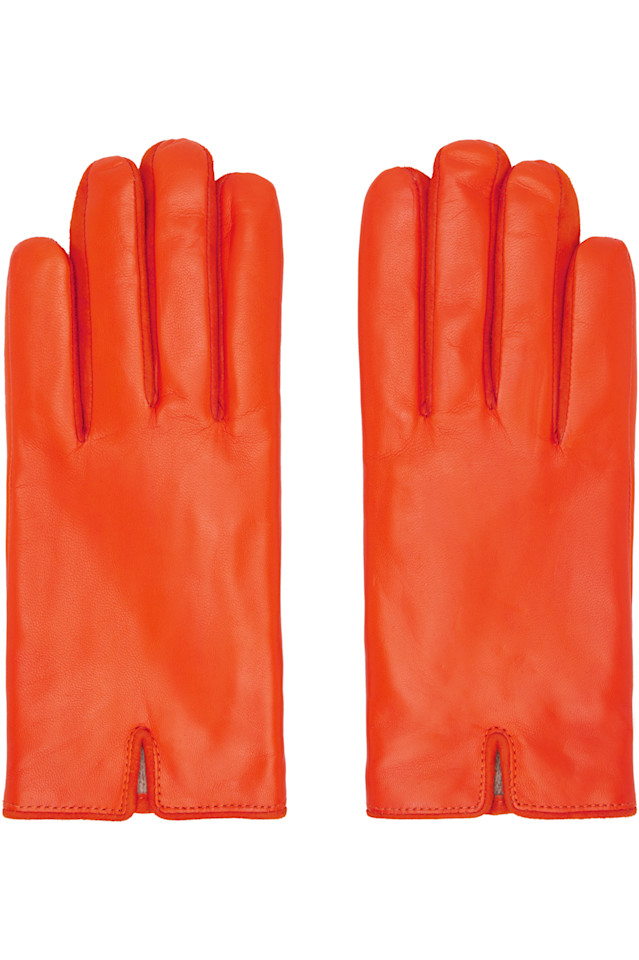 

Handsome Stockholm Эксклюзивные оранжевые перчатки Ssense Essentials