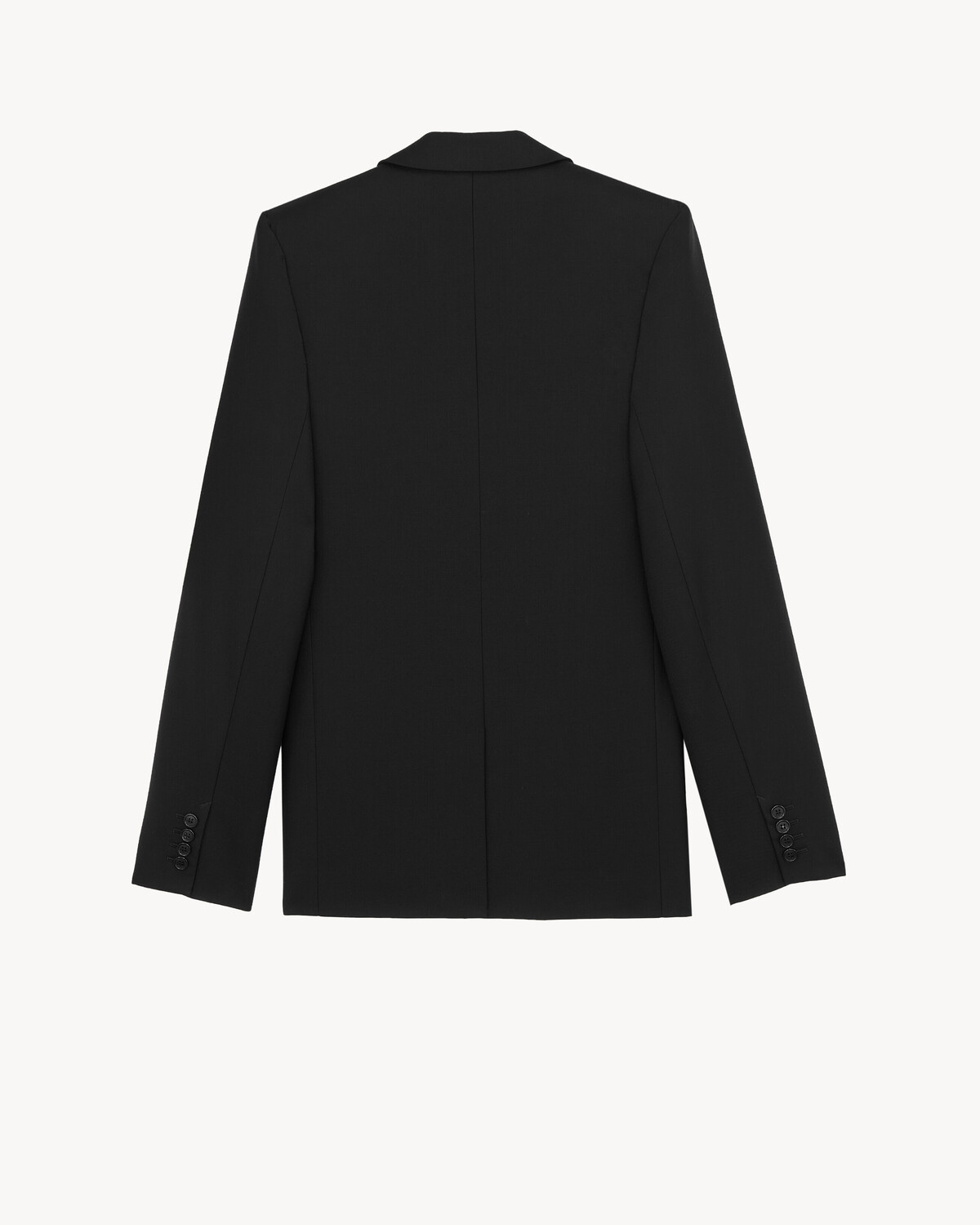 Жакет из шерстяного габардина Saint Laurent, черный — фото 2