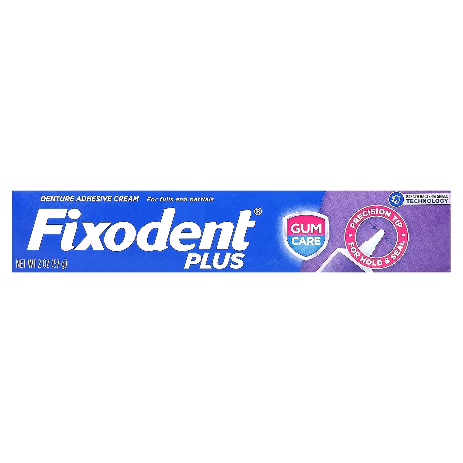 Fixodent Plus Крем-адгезив для зубных протезов, 2 унции (57 г) — фото 2