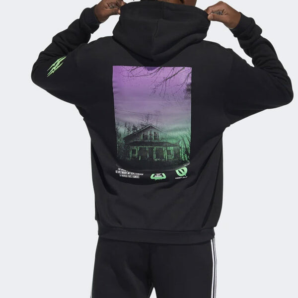 Толстовка adidas originals limited logo Printing Casual Sports Black, черный — фото 3