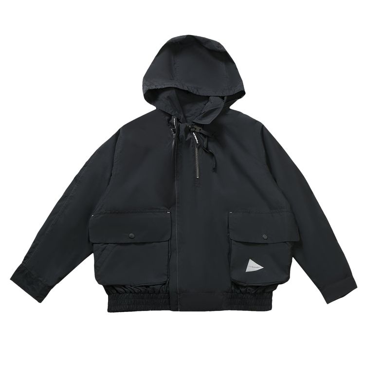 

Куртка And Wander Water Repellent Light Jacket 'Black', черный