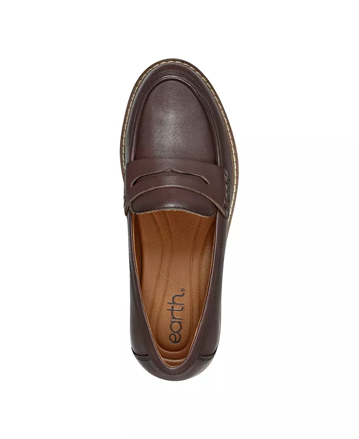 Женские лоферы Javas Slip-On Penny Earth, коричневый — фото 4