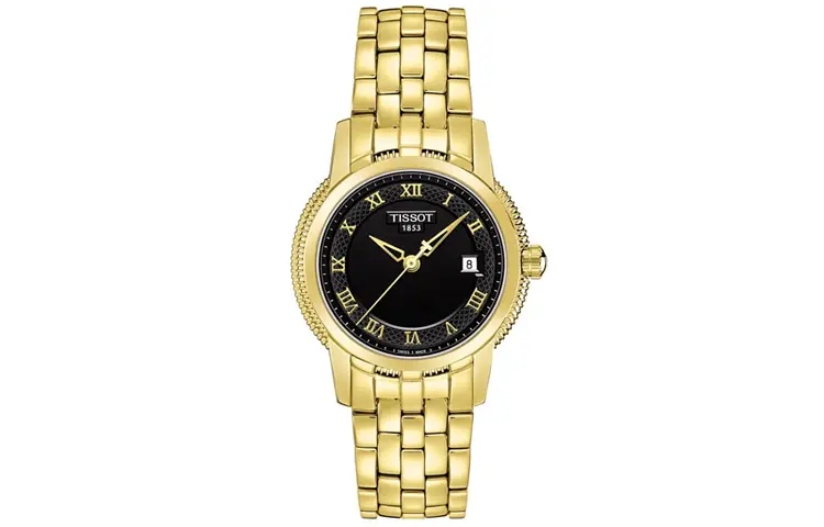 

TISSOT Часы Quartz Movement Women's Watch Watch 28mm Black Dial Stainless Steel Watch Case Stainless Steel Watchband, Black Dial