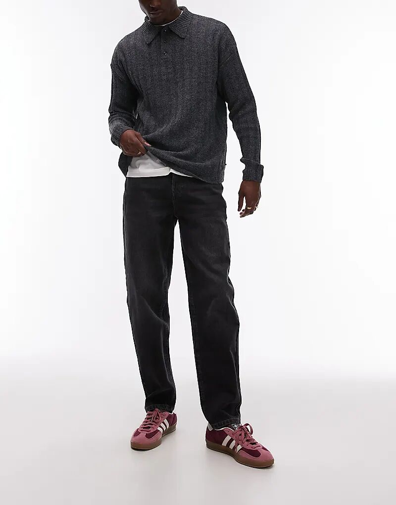 

Зауженные джинсы серого цвета Topman