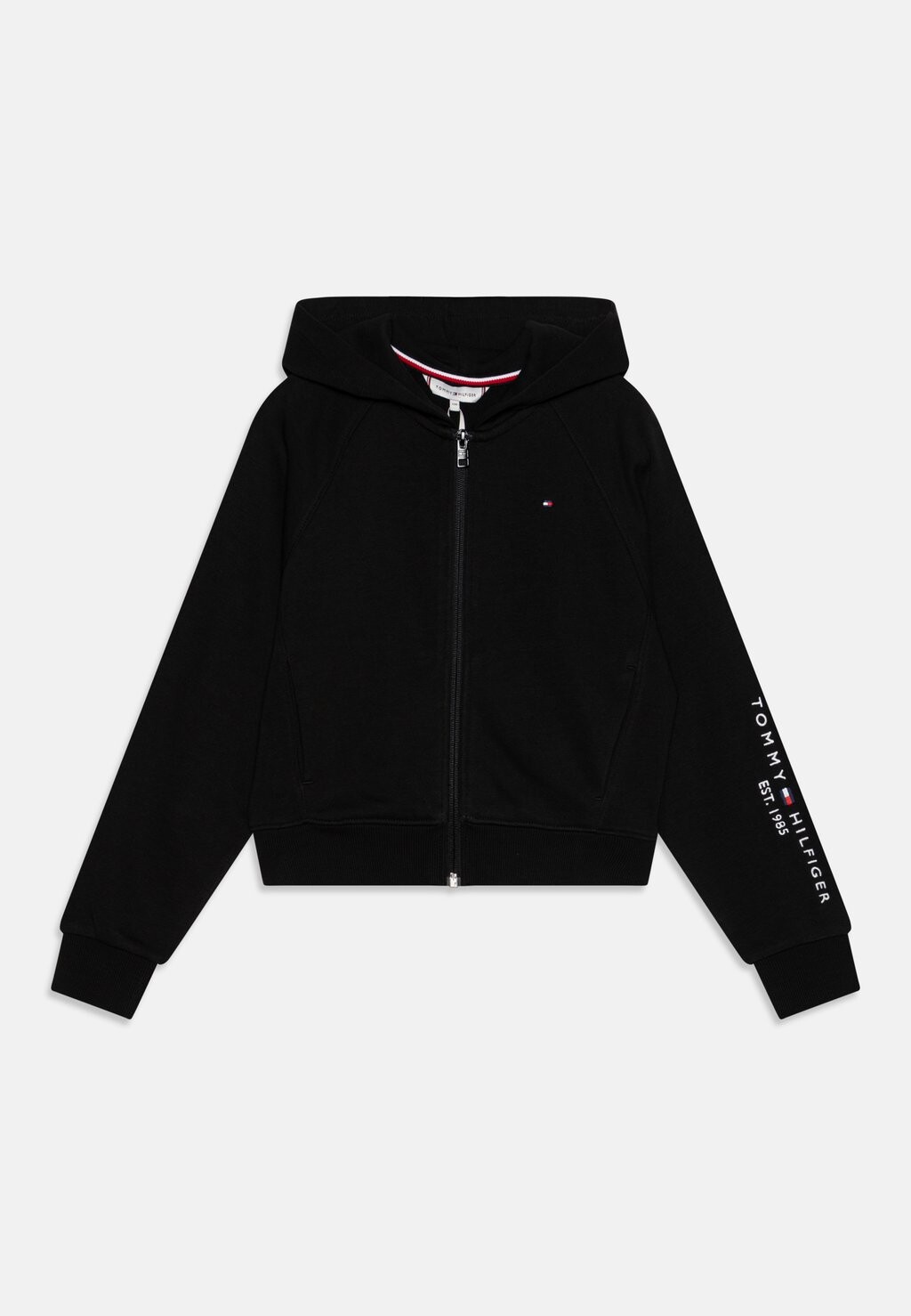 

Толстовка ESSENTIAL EMBROIDERED ZIP THRU Tommy Hilfiger, черный