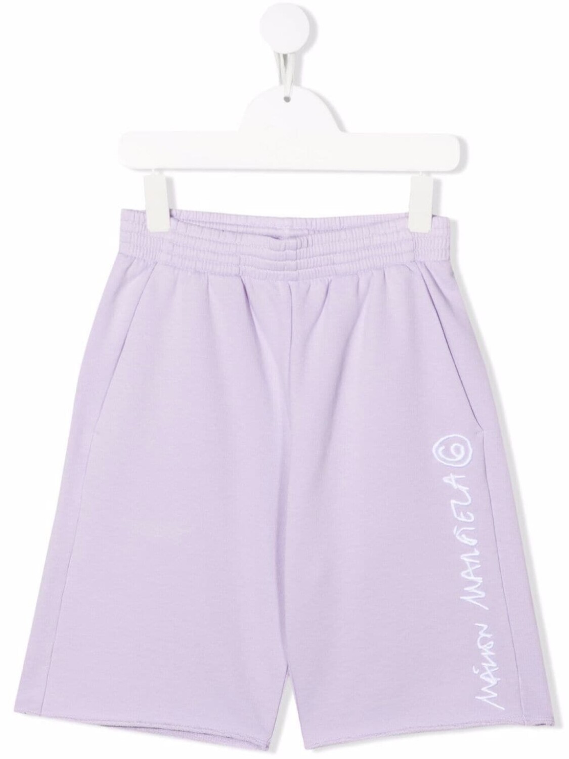 

MM6 Maison Margiela Kids спортивные шорты с логотипом, фиолетовый