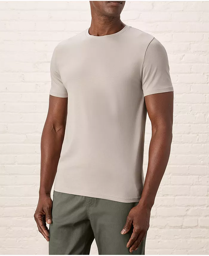 

Мужская футболка из органического хлопка Luxe Stretch Jersey Slim с круглым вырезом Pact, серый
