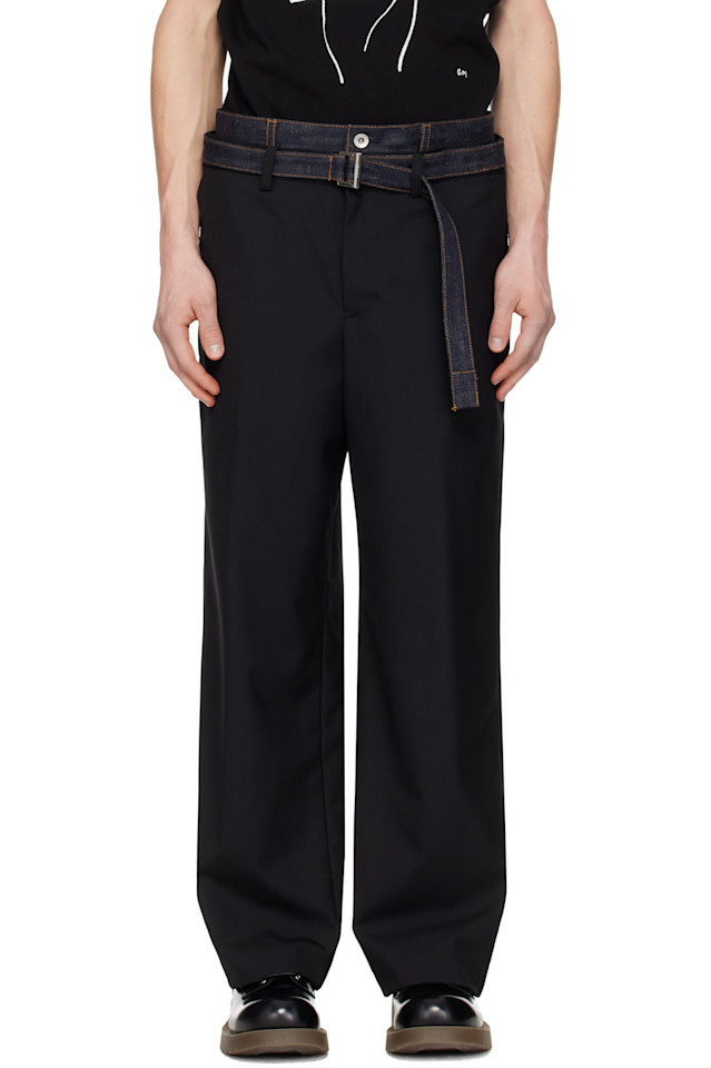 

Sacai Черный костюм и джинсы