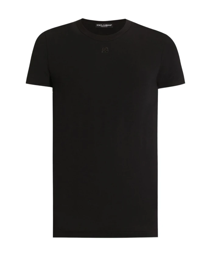 

Стильная черная футболка AW25 Dolce & Gabbana, черный