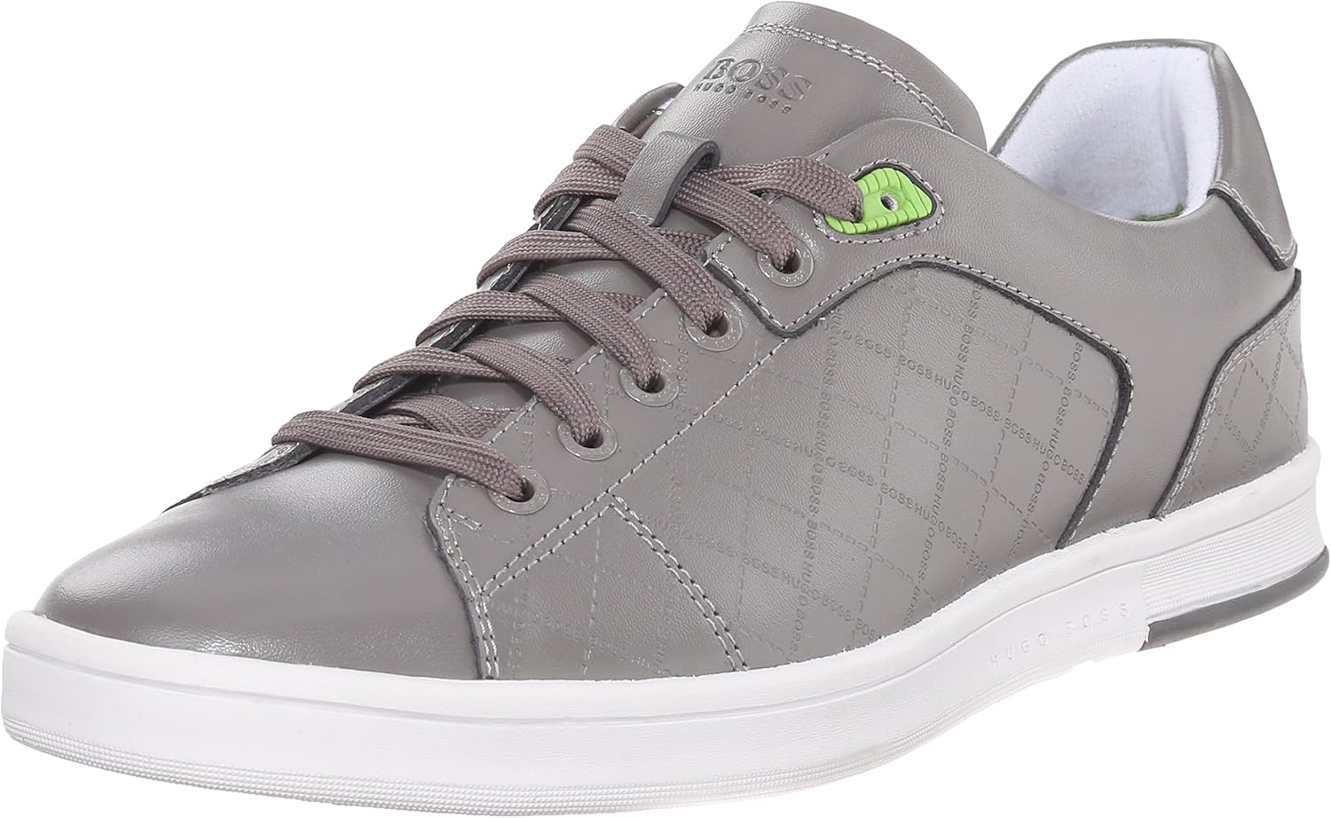 Мужские модные кроссовки BOSS Green от Hugo Boss с узором Ray Check, серый