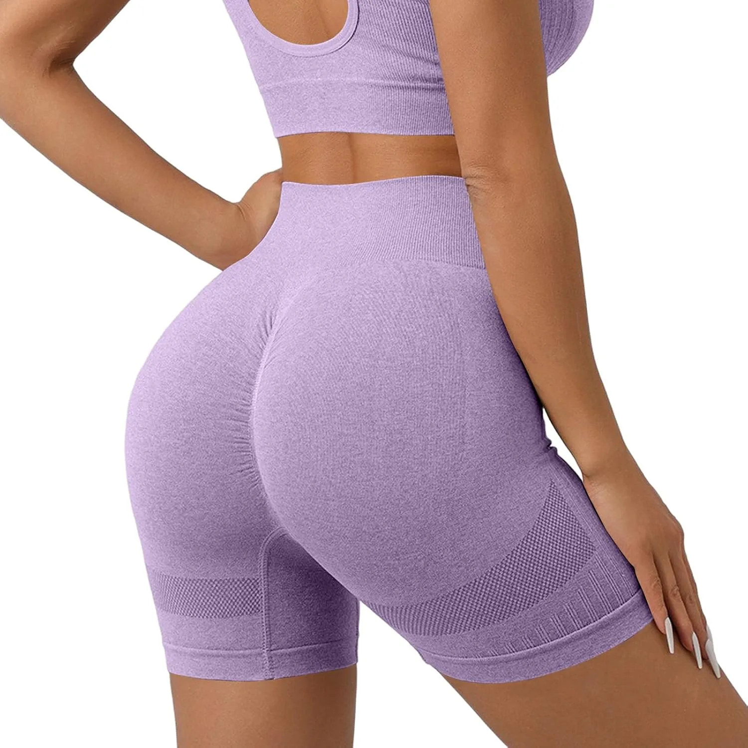 

Высокие бесшовные шорты-леггинсы для женщин Comfortable Yoga Biker EOPUING