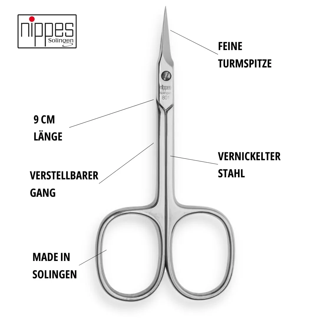 Кусачки для кутикулы Solingen Gold Tip Point от Nippes Nippes Solingen — фото 3