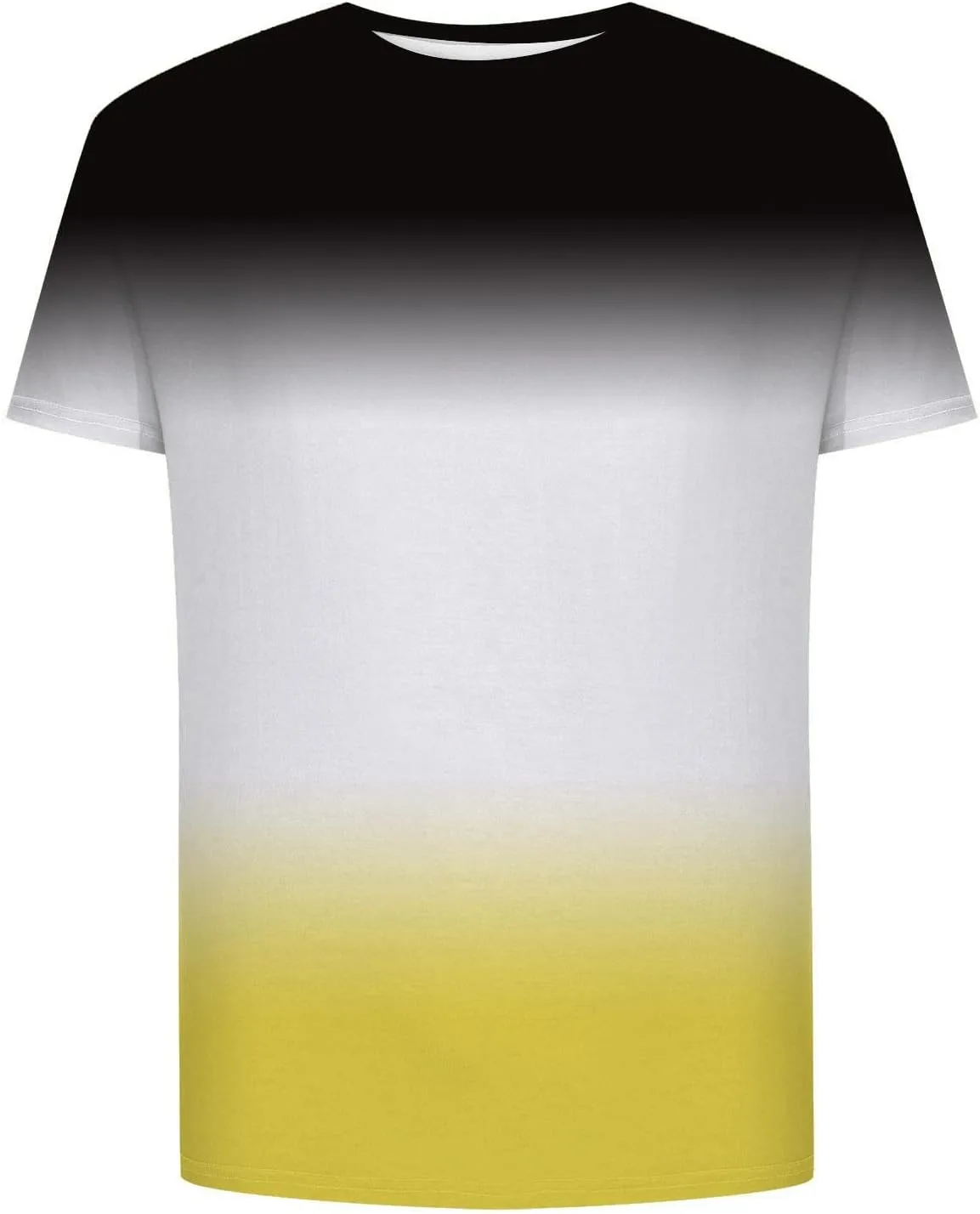 Мужская футболка Ombre Color с коротким рукавом и свободным кроем — фото 2