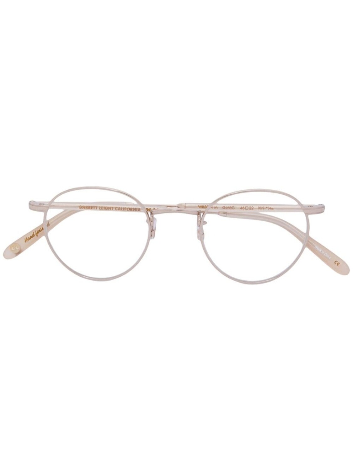 

Garrett Leight очки с круглой оправой, металлик