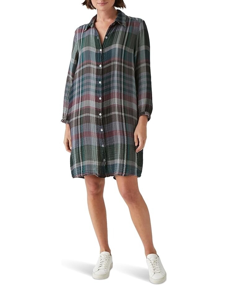 

Платье Michael Stars Polly Balloon Sleeve Shirtdress, цвет Chalk Multi