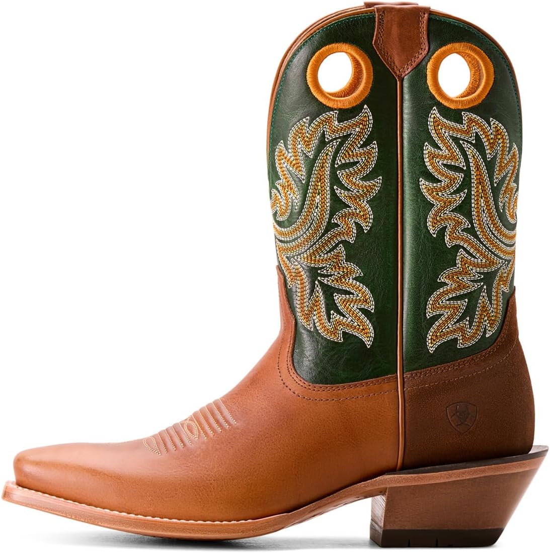 Мужские ковбойские сапоги ARIAT Bronc Stomper вестерн, Benedictine/Lucky Clover — фото 2
